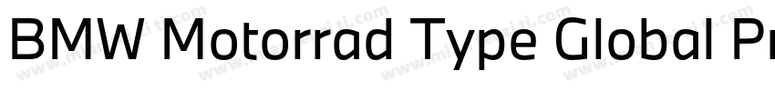 BMW Motorrad Type Global Pro Bold I字体转换